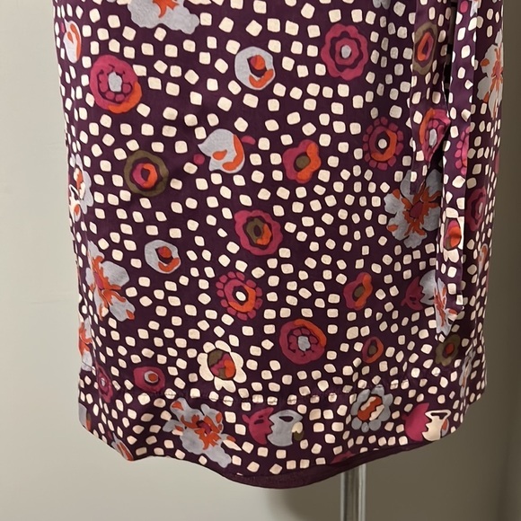 BODEN Washable Silk Florentine Floral Shift Dress 3/4 Sleeve Sz 2 - Picture 5 of 13